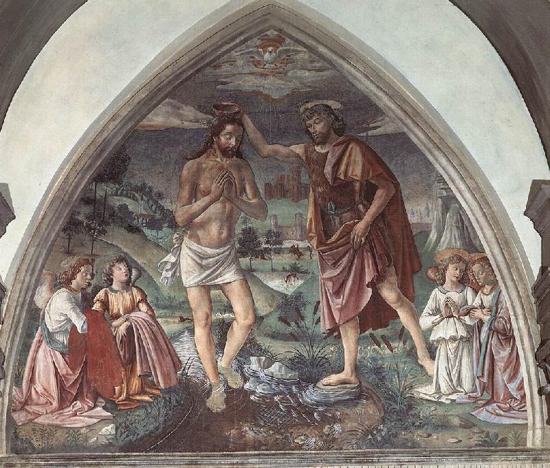 GHIRLANDAIO, Domenico Baptism of Christ dfg